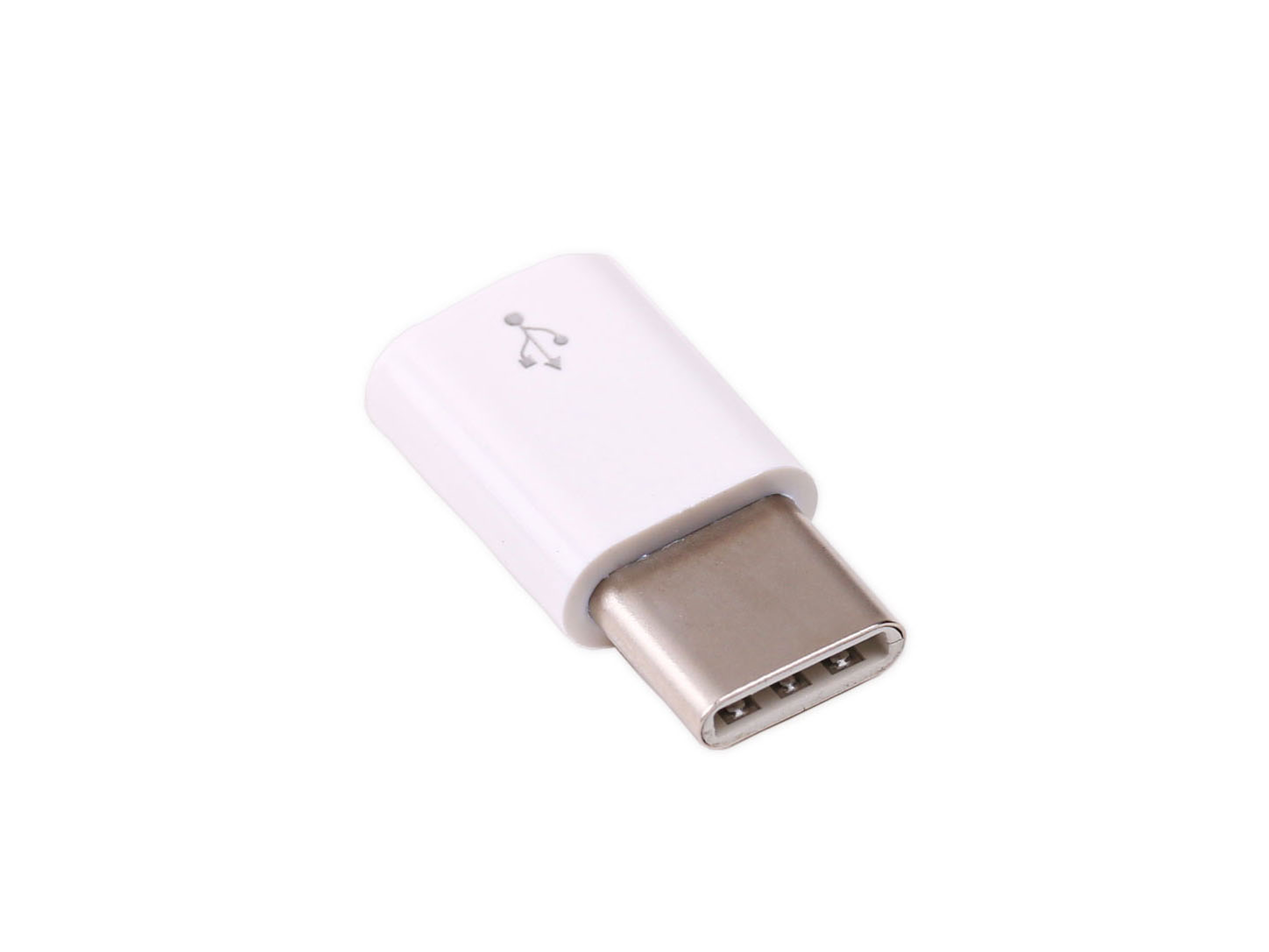 USB micro-B naar USB-C adapter - Wit