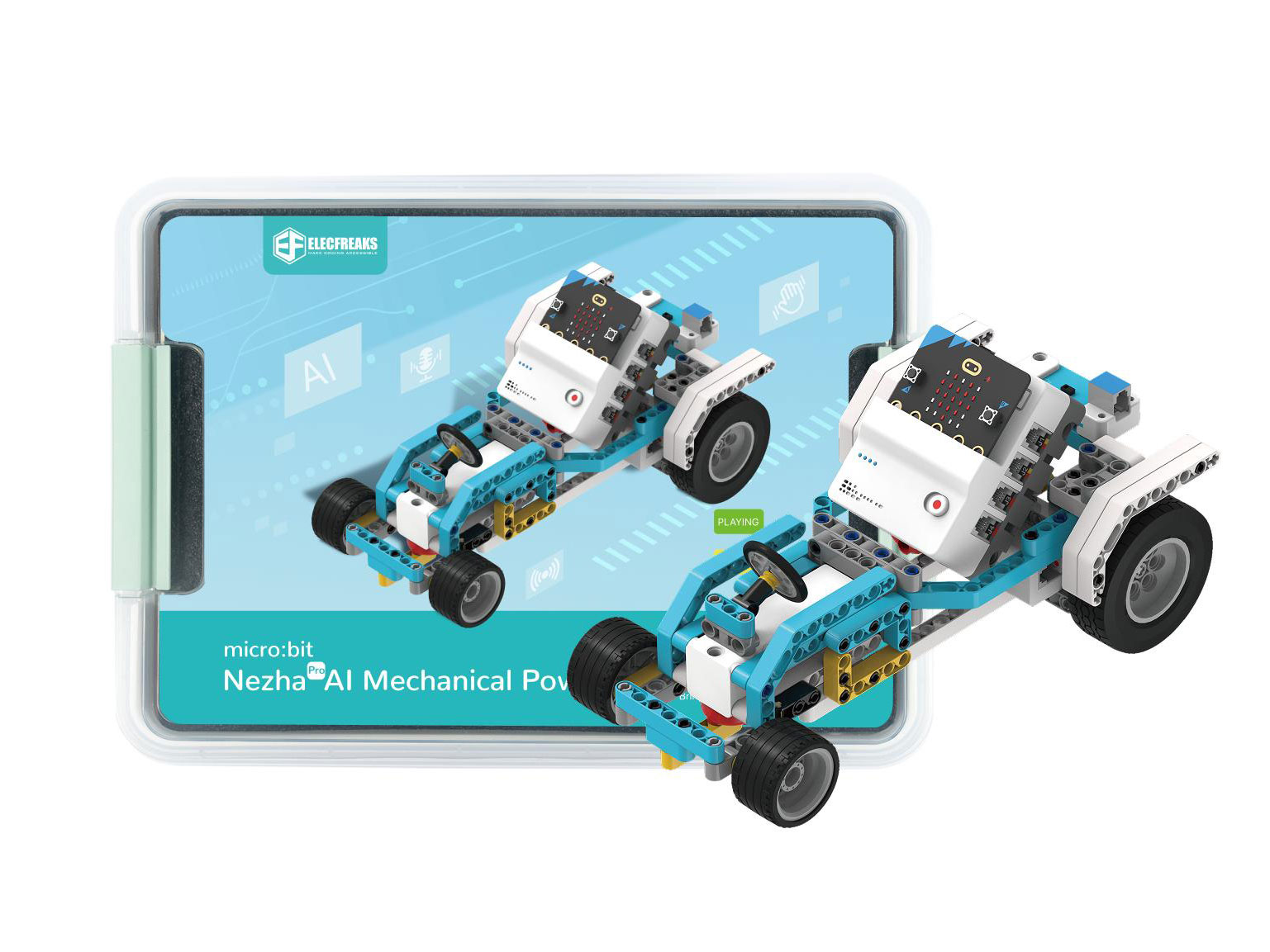 micro:bit Nezha Pro AI Mechanical Power Kit