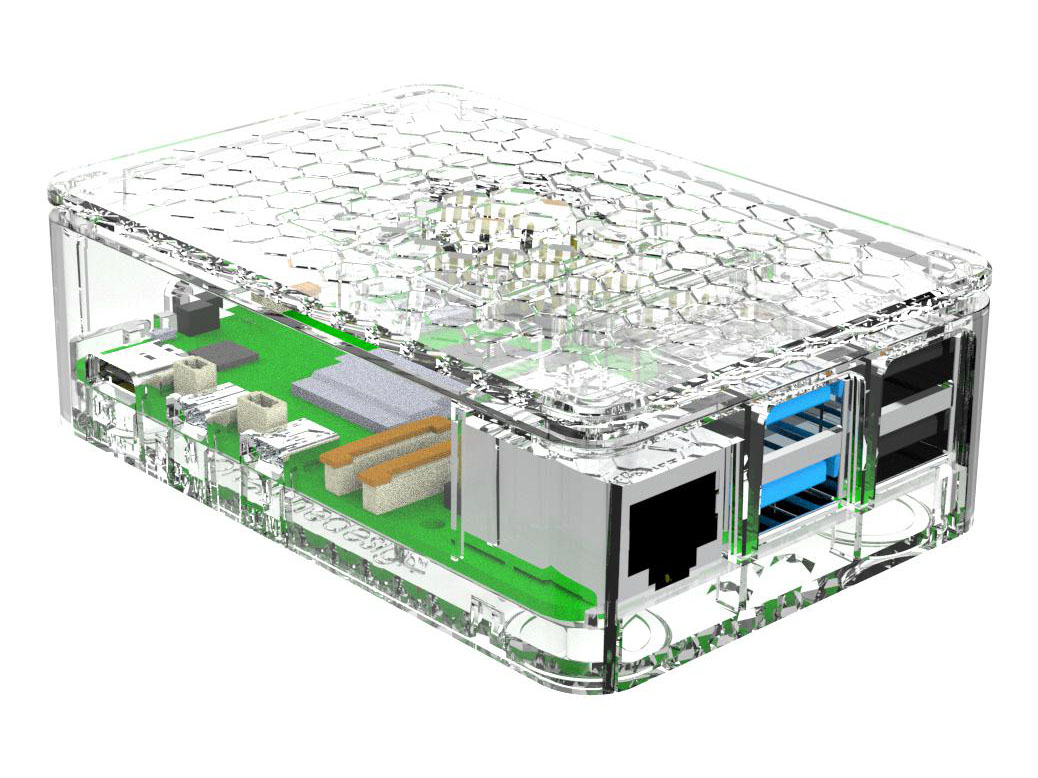Multicomp Raspberry Pi 5 Behuizing - Helder