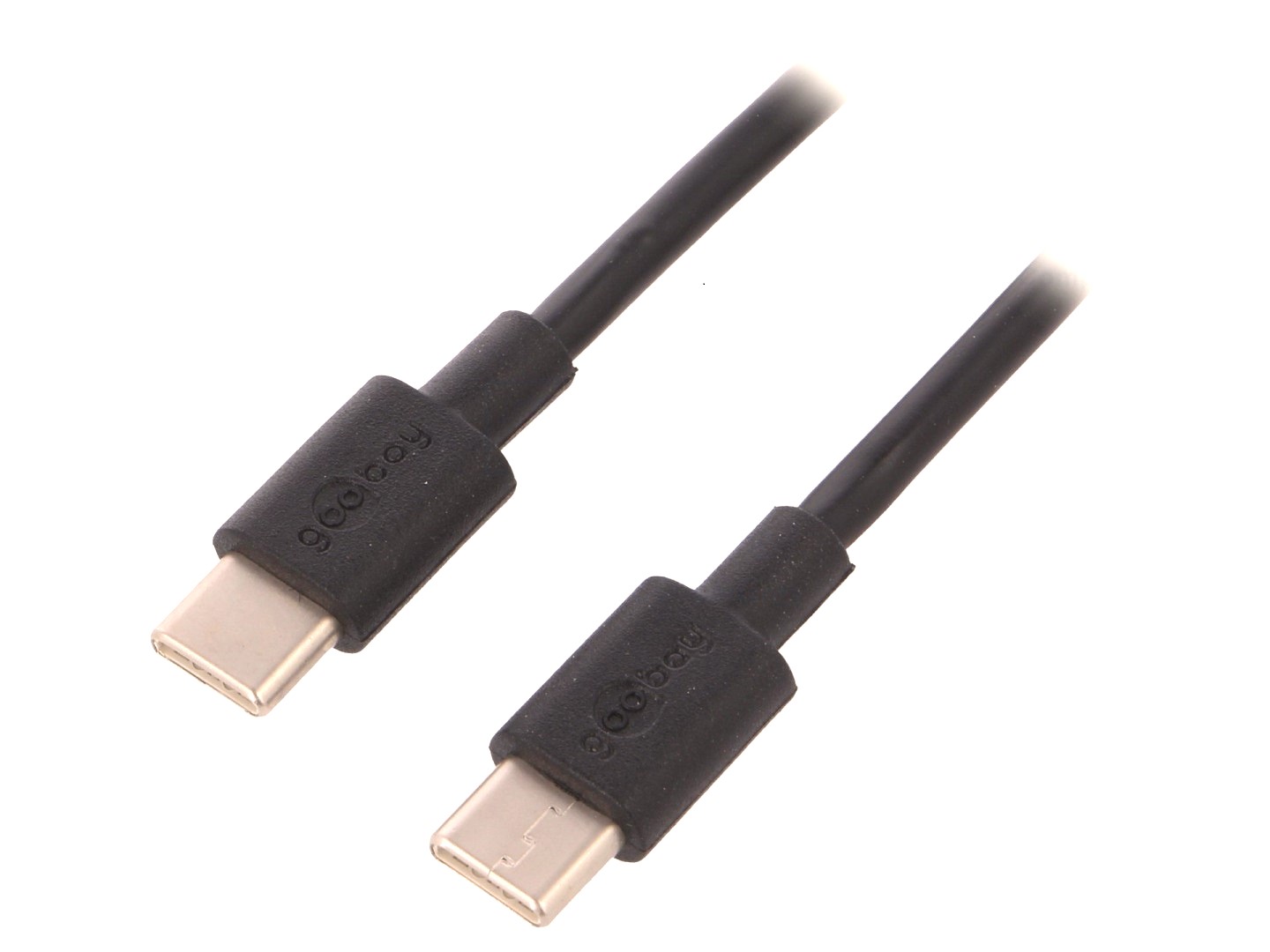 USB-C naar USB-C kabel - 2 meter - zwart