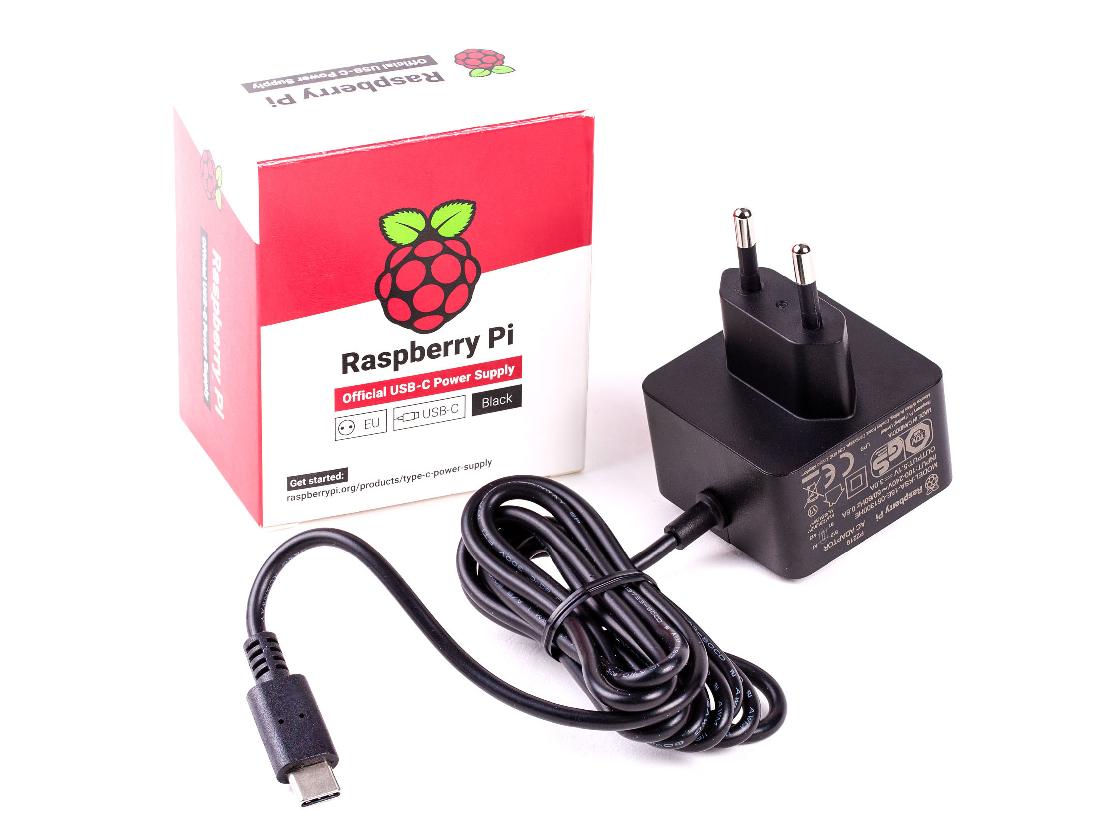 Raspberry Pi 4 USB-C Voeding - Zwart - EU