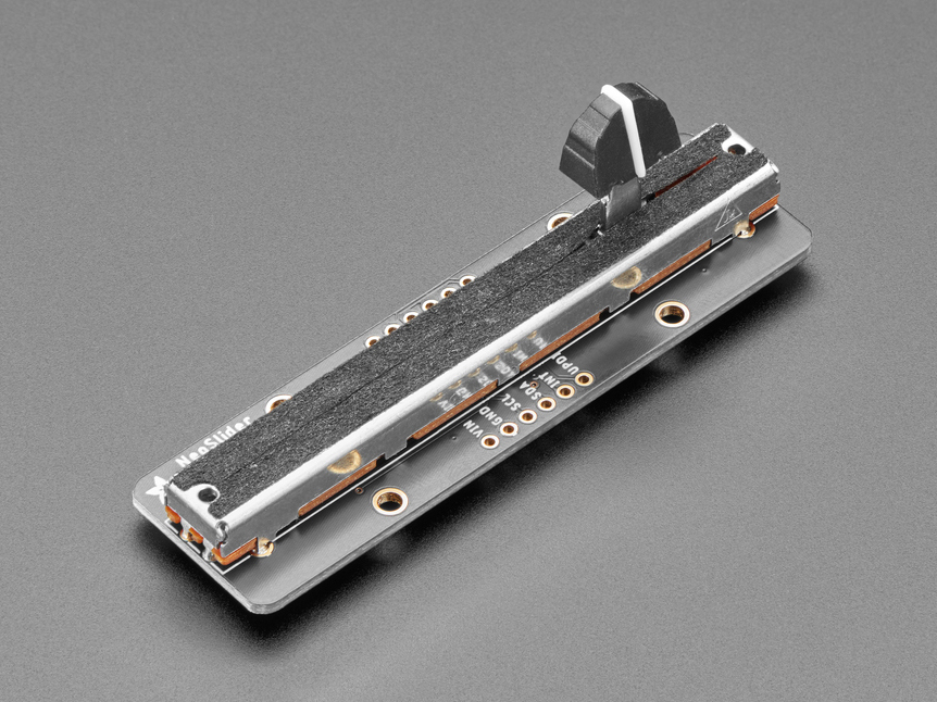 Adafruit NeoSlider I2C QT Slide Potentiometer met 4 NeoPixels
