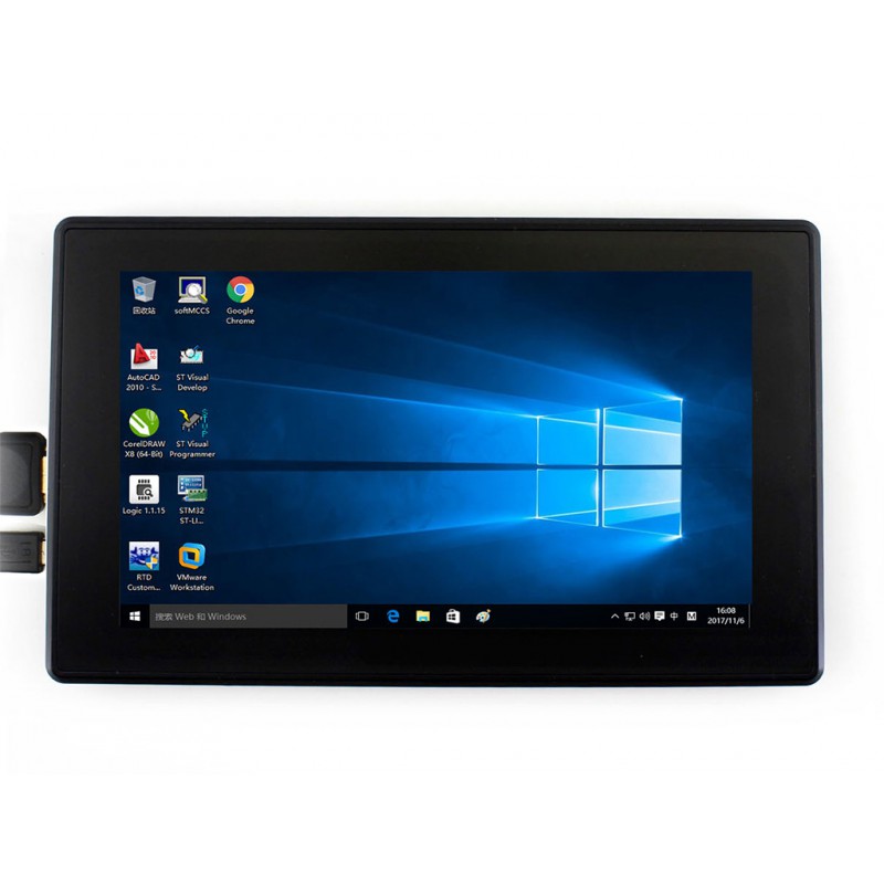 7inch Capacitief Touch Screen LCD in behuizing - 1024x600
