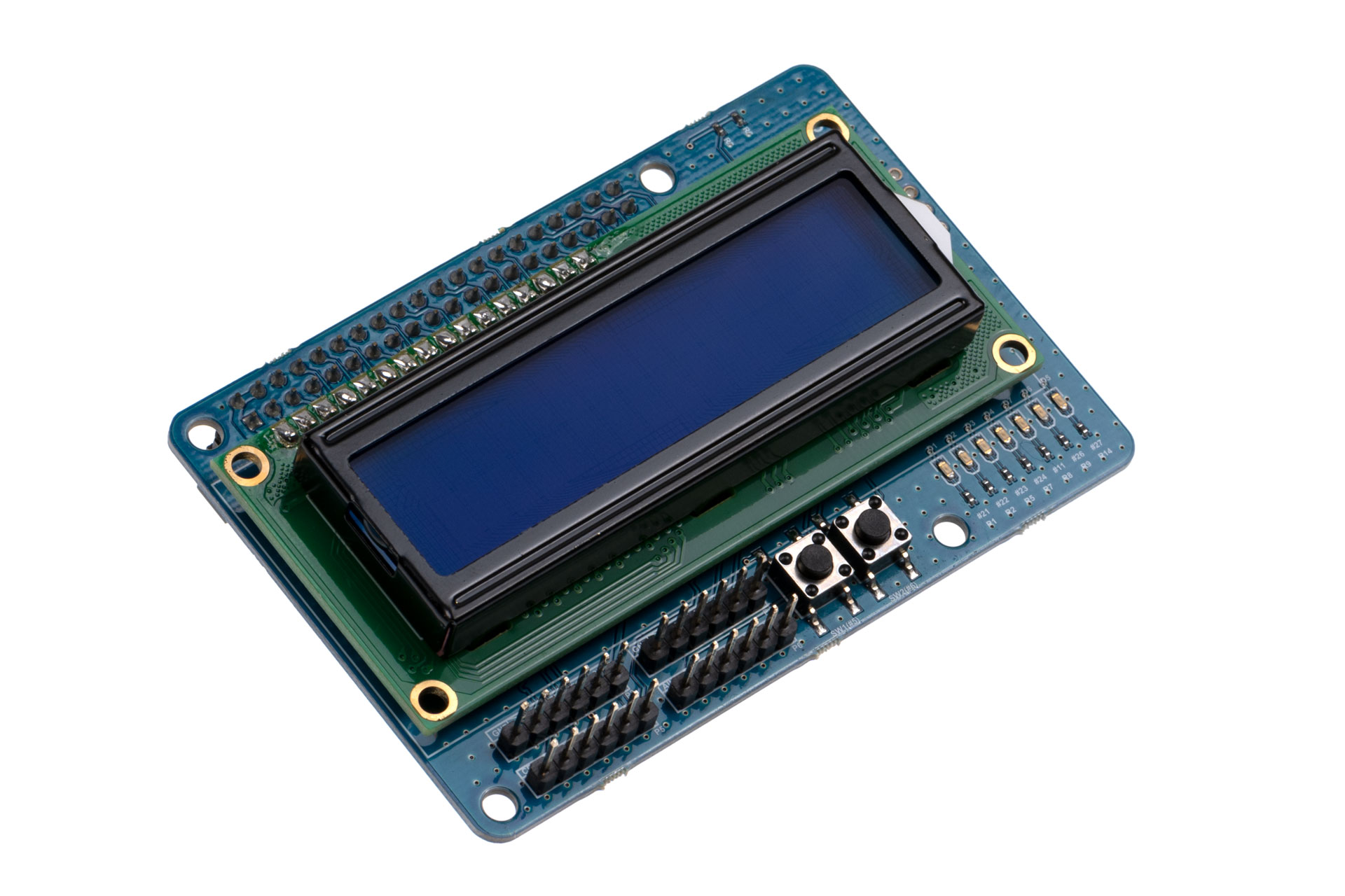16x2 LCD + IO Shield voor ODROID