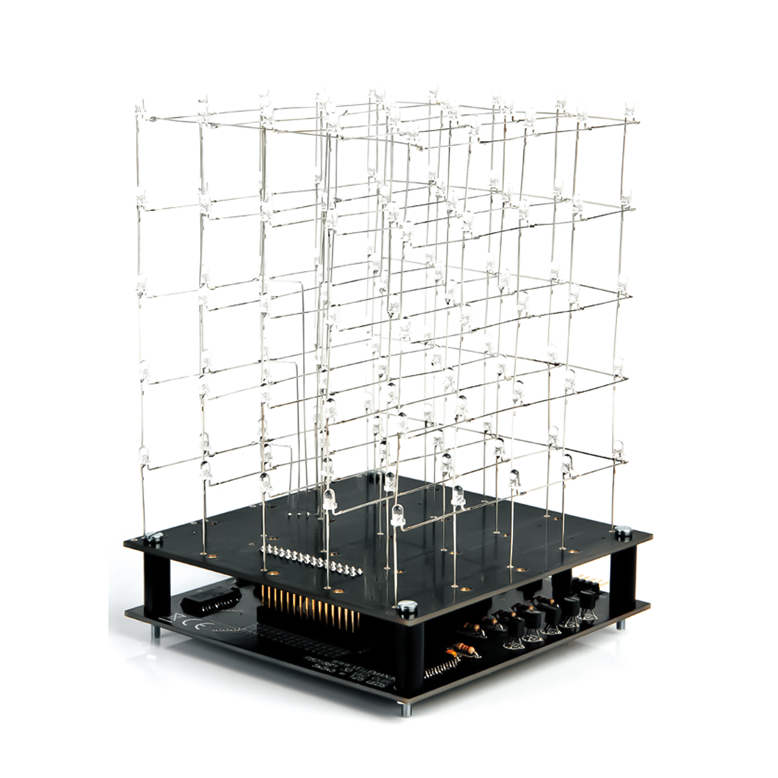 3D LED-Kubus - 5x5x5 (Blauwe LED) - Soldeerkit