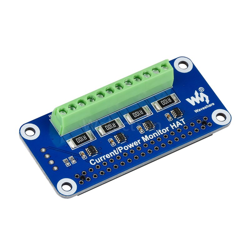 4-channel Current/Voltage/Power Monitor HAT for RPi - I2C/SMBus