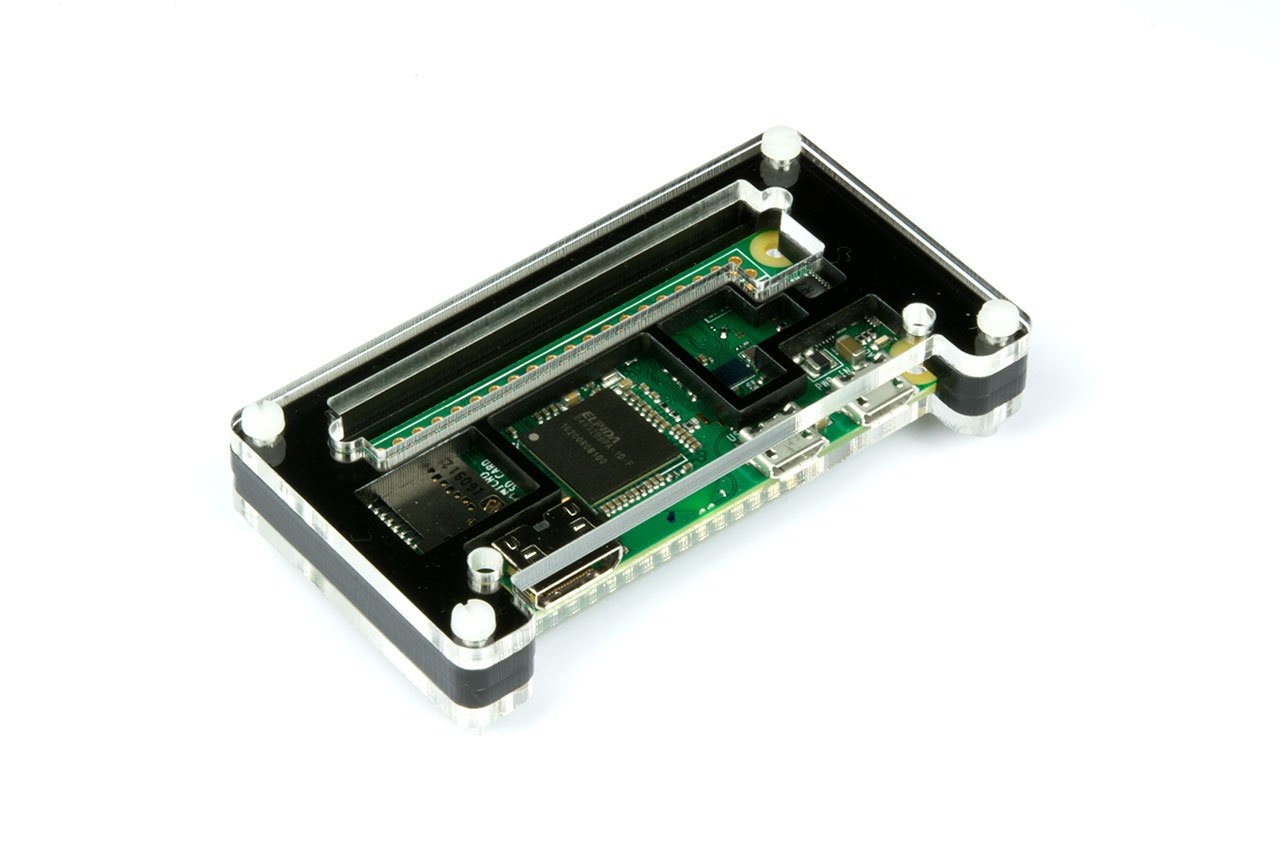 Raspberry Pi Zero Behuizing - Zwart/Transparant