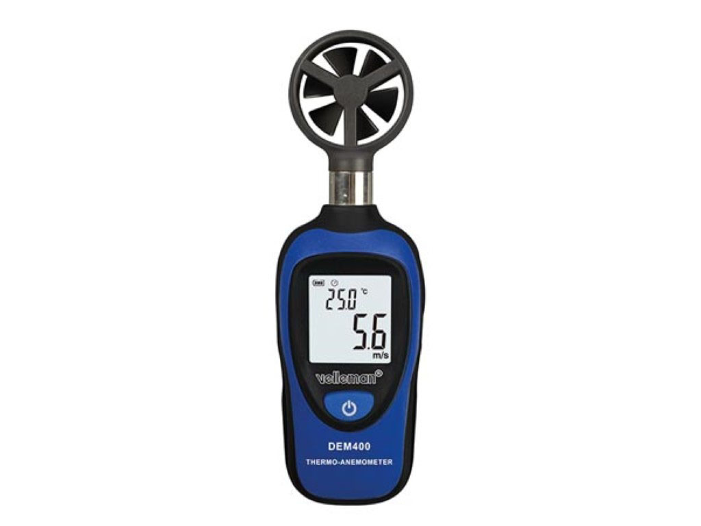 Digitale Thermometer/Anemometer met LCD-scherm