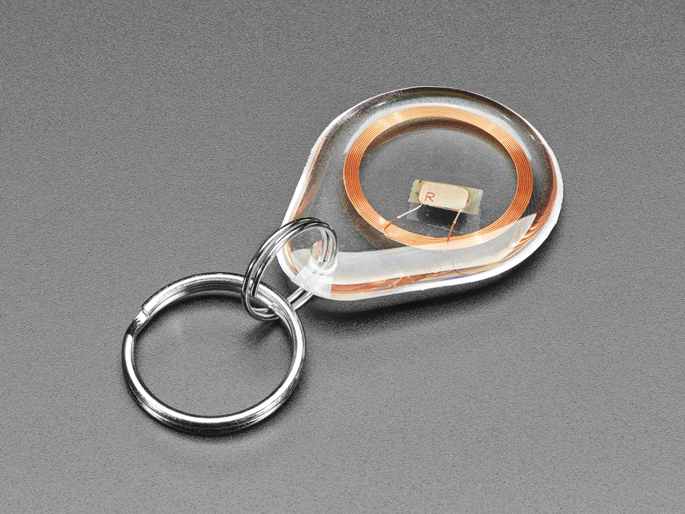 NTAG213 (13.56MHz RFID/NFC) Transparante sleutelhangerhanger