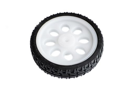 Dun Wit Wiel voor TT-Motor - 65 mm