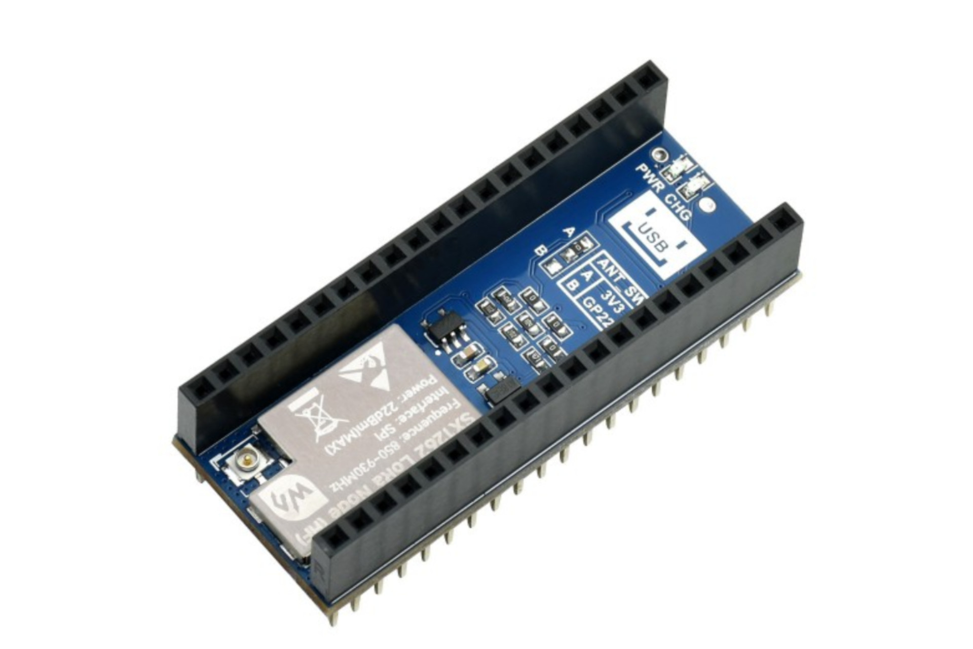 SX1262 LoRa Node Module voor RPi Pico - 868MHz