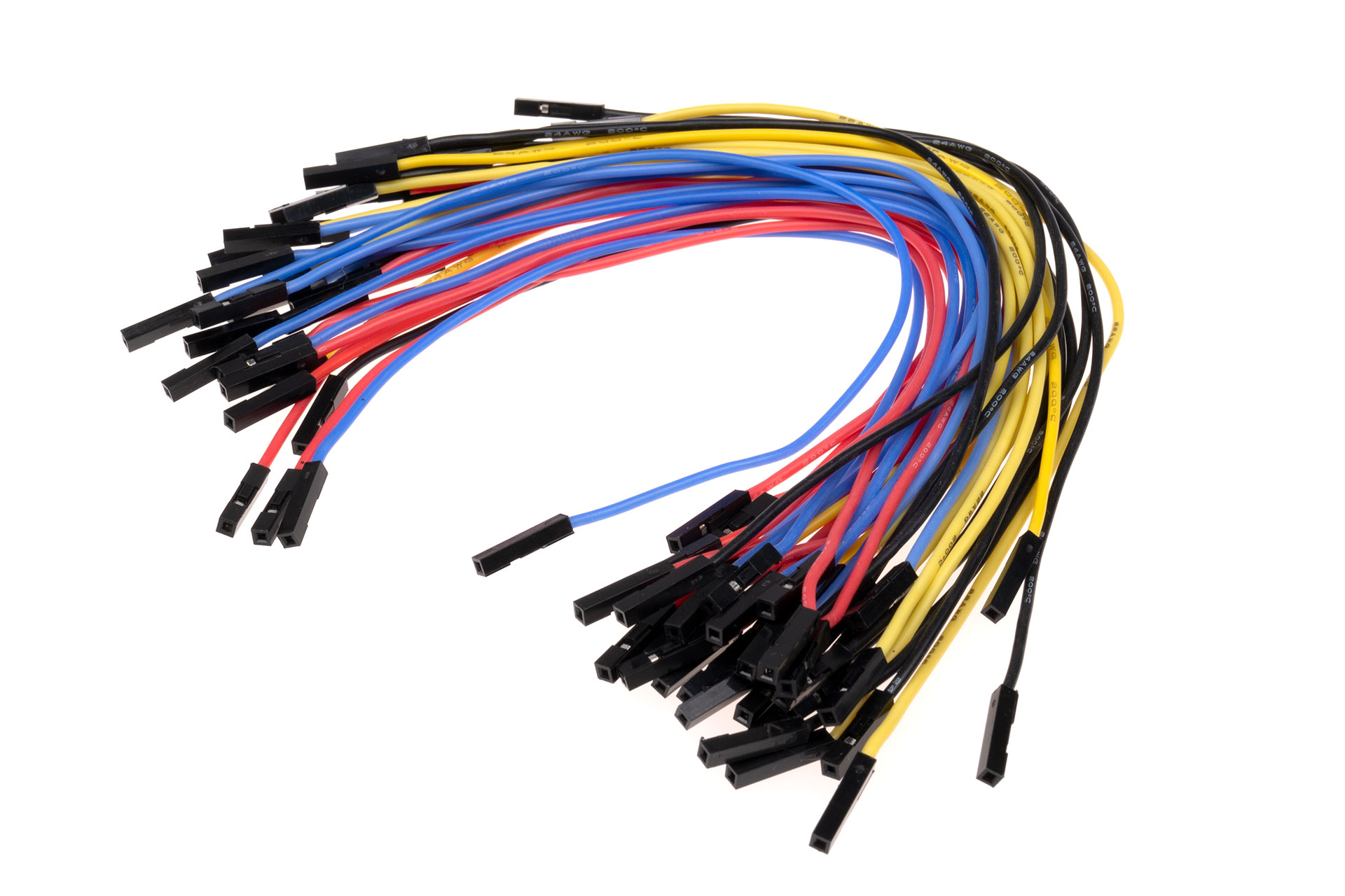 Siliconen Jumperwires - 40-pack - F/F - 20cm