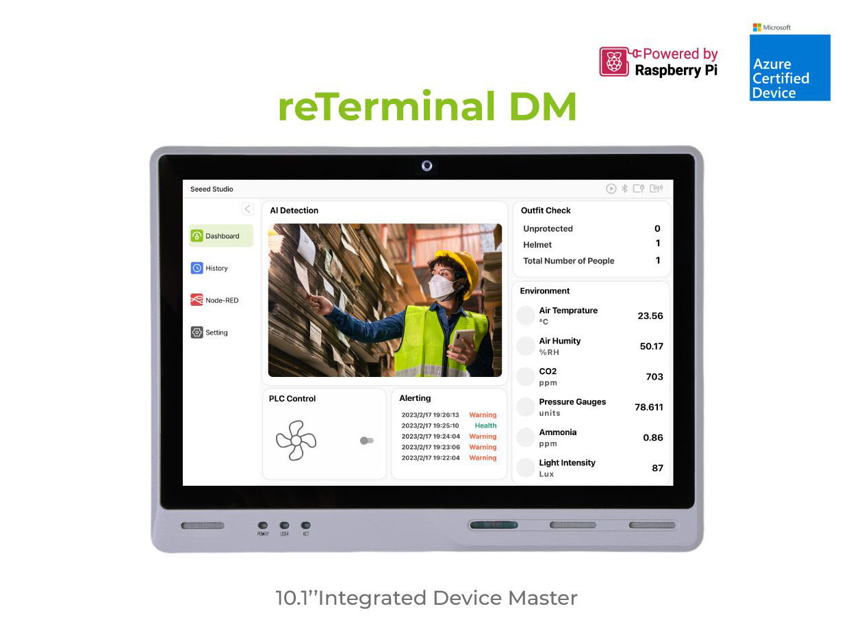 reTerminal DM w/ Camera & PoE - 10.1'' Integrated Device Master