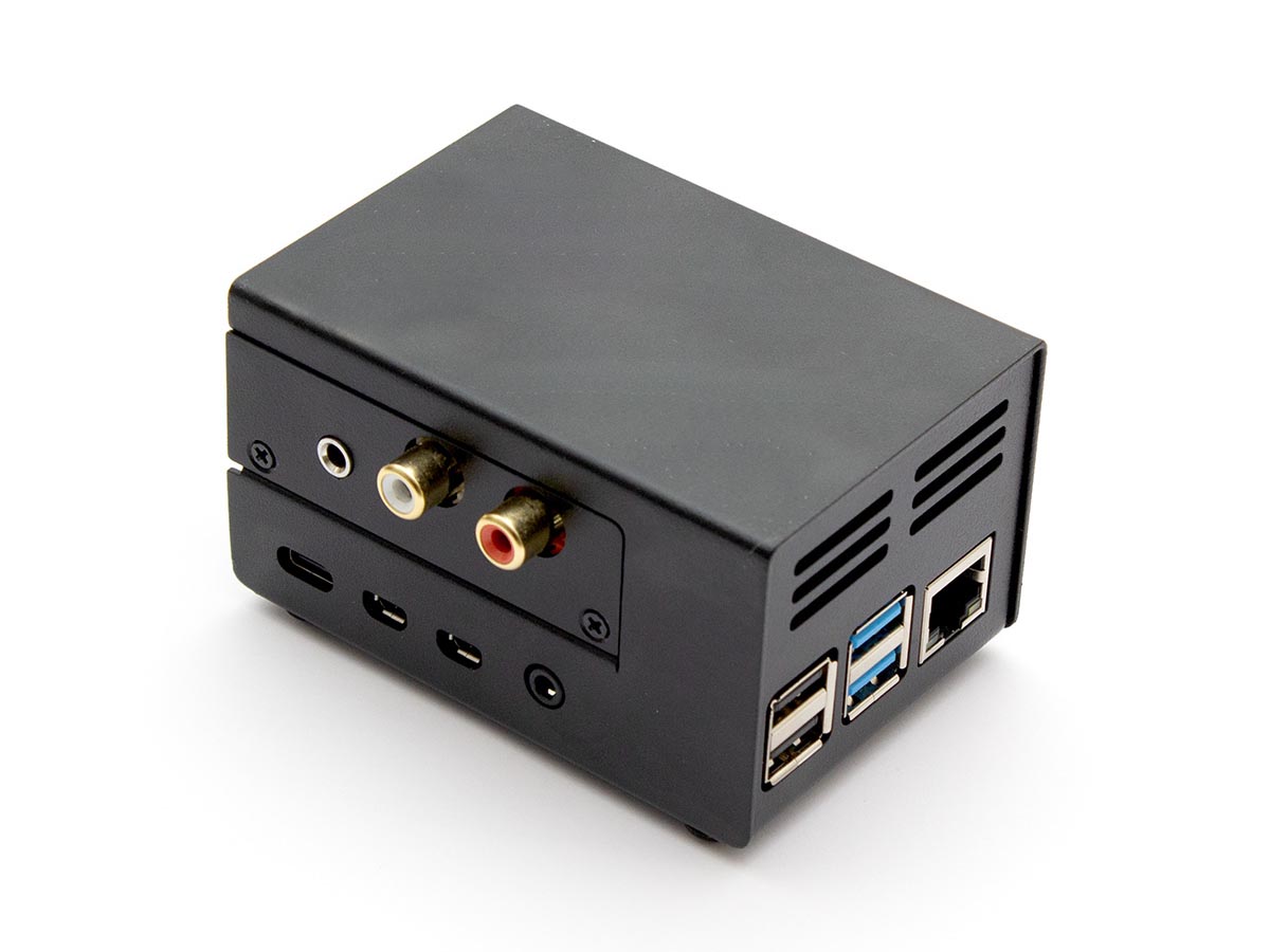 Stalen behuizing voor RPi4 en Hifiberry boards