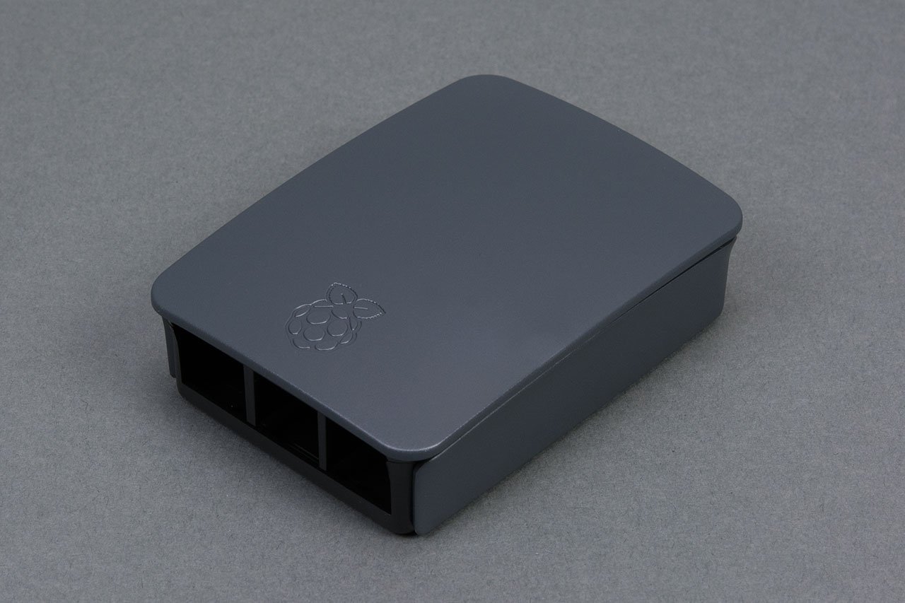 Officiële Behuizing voor Raspberry Pi 3 - Zwart/Grijs