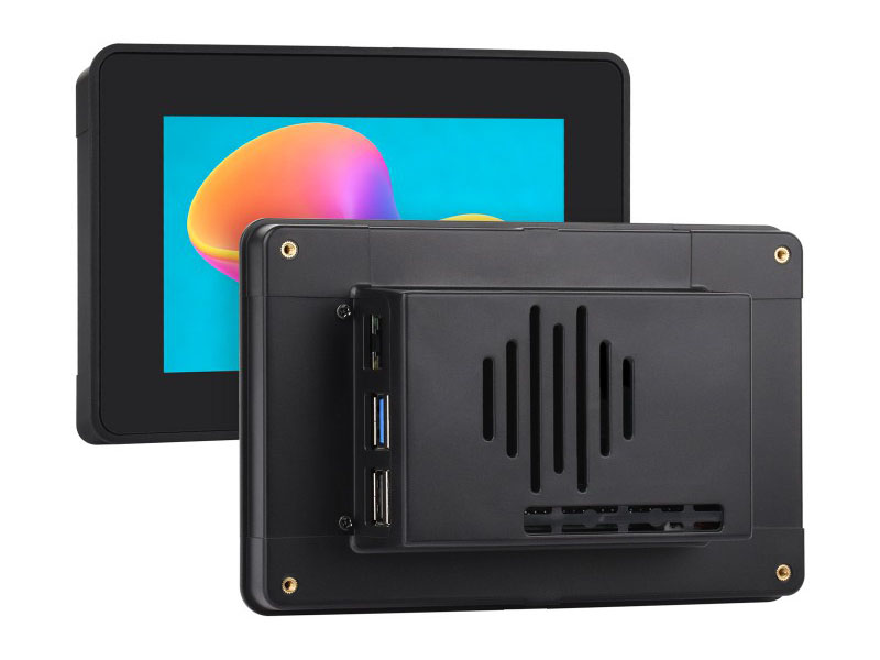Behuizing voor RPi 5 en 5 inch Display 2 - Zwart