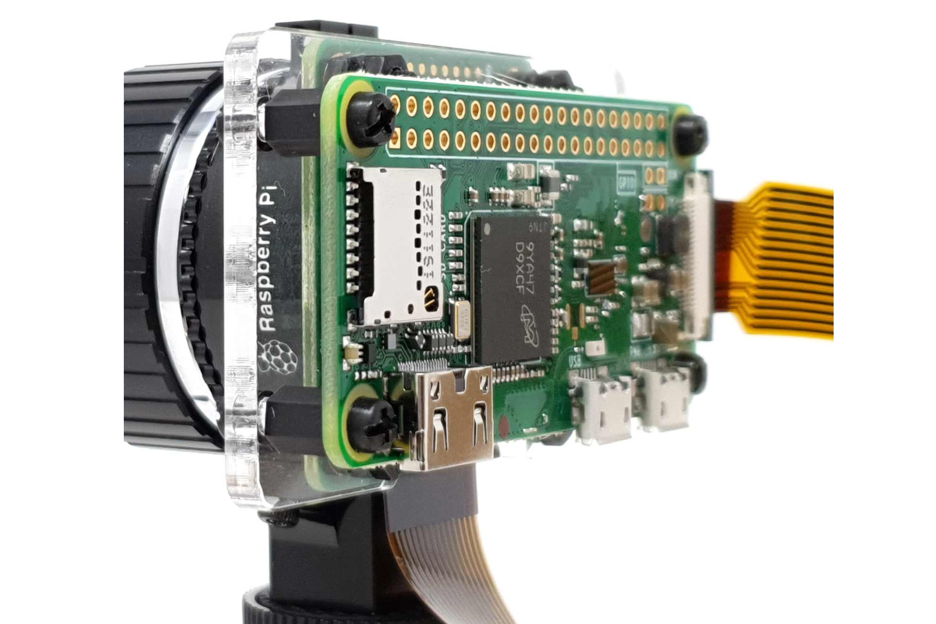 Montageplaat voor Raspberry Pi Zero en HQ camera