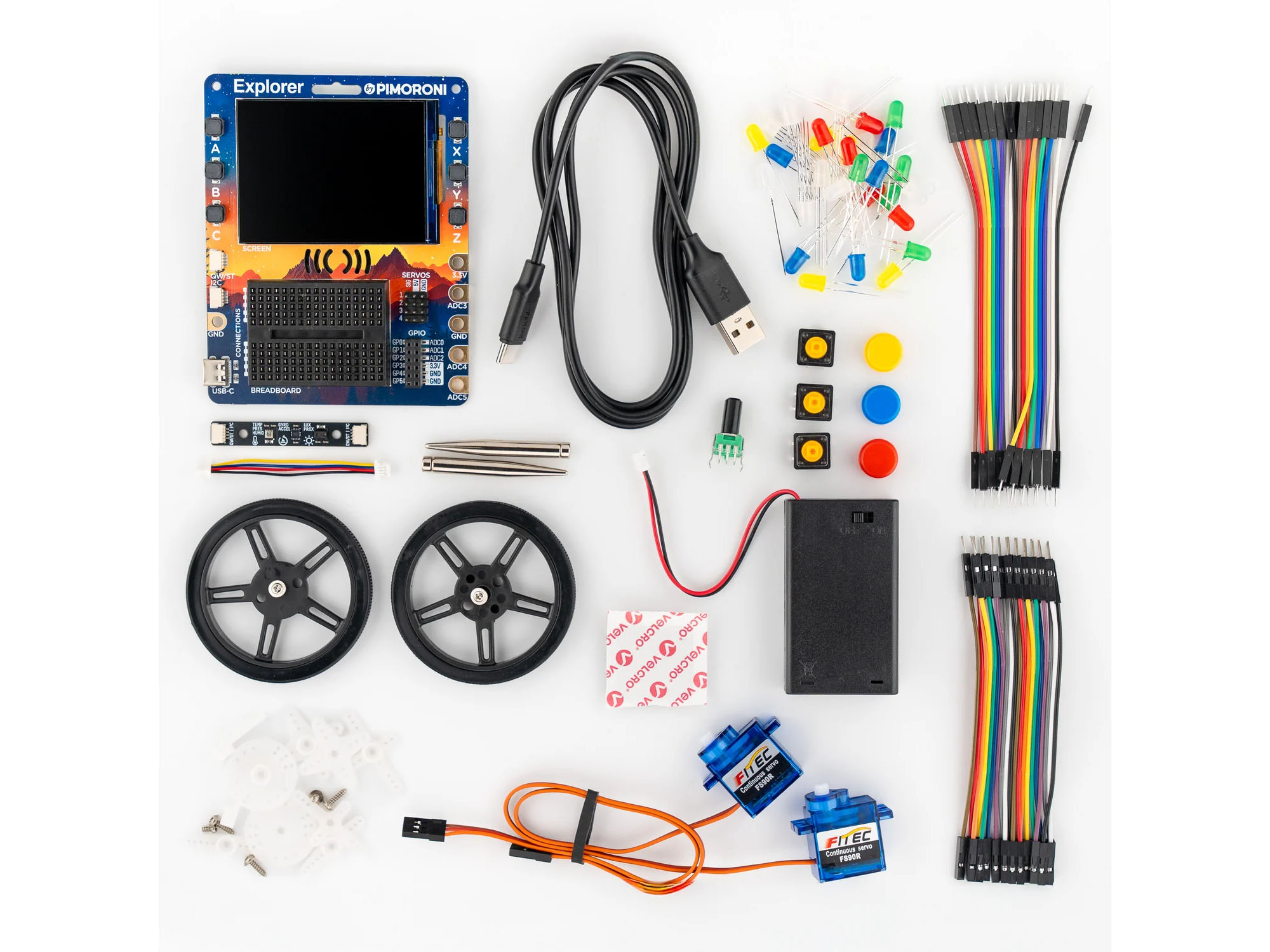 Pimoroni Explorer RP2350 Ontwikkelbord met 2.8" IPS LCD