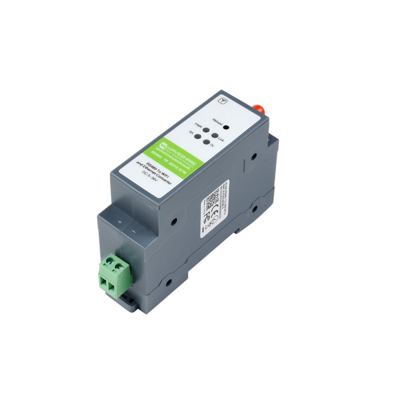 Rail-Mount RS485 naar WiFi/Ethernet Seriële Server - Modbus & MQTT Gateway