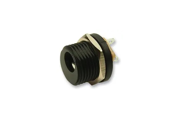 5.5mm x 2.5mm DC barrel jack (female) - Panel mount