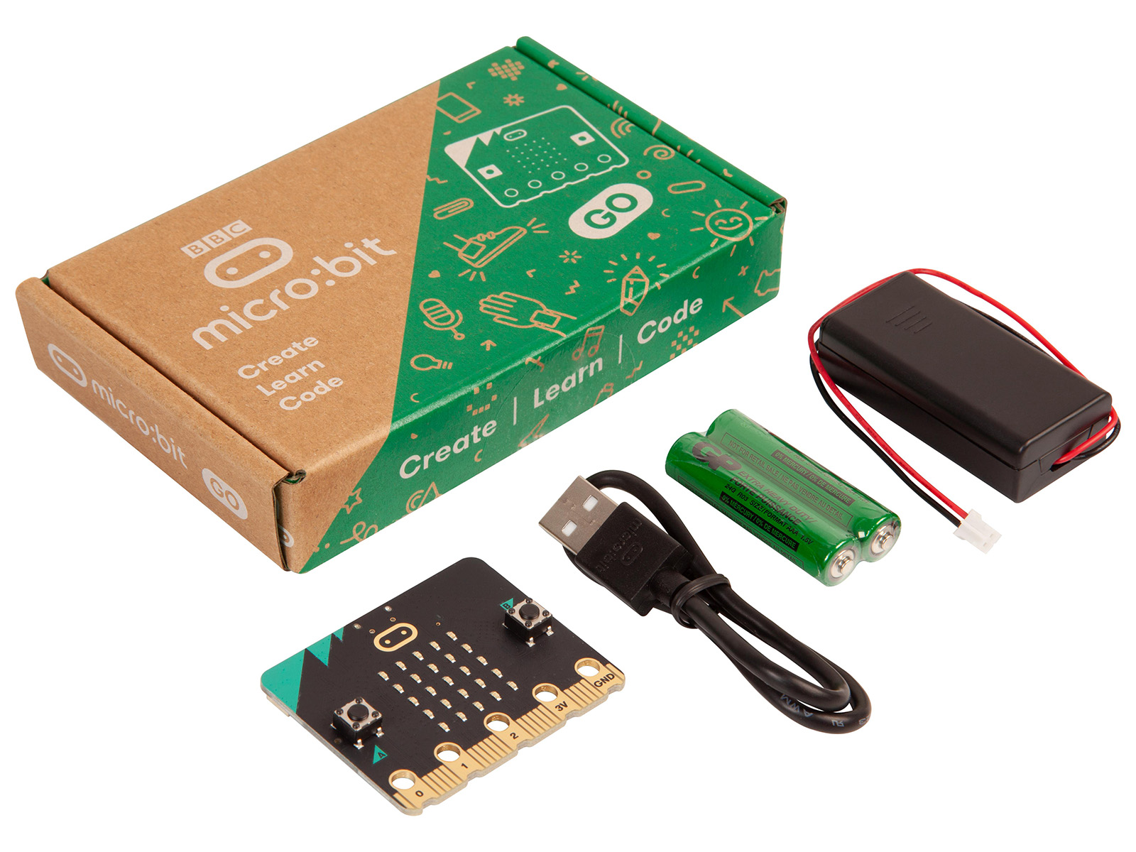 BBC micro:bit V2.2 Go bundel