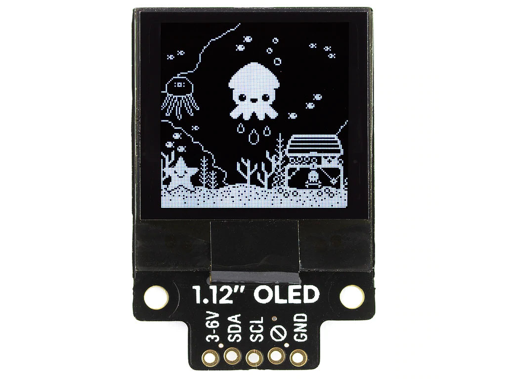 1.12" Mono OLED (128x128, wit/zwart) Breakout - I2C