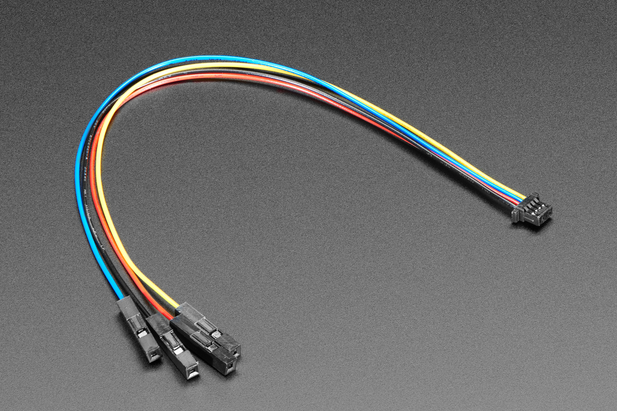 STEMMA QT / Qwiic JST SH 4-pin Cable with Premium Female Sockets - 150mm Long