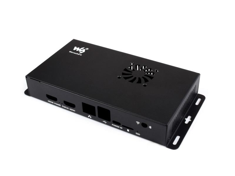 Metal Case For Compute Module 5 IO Board - Incl. Cooling Fan