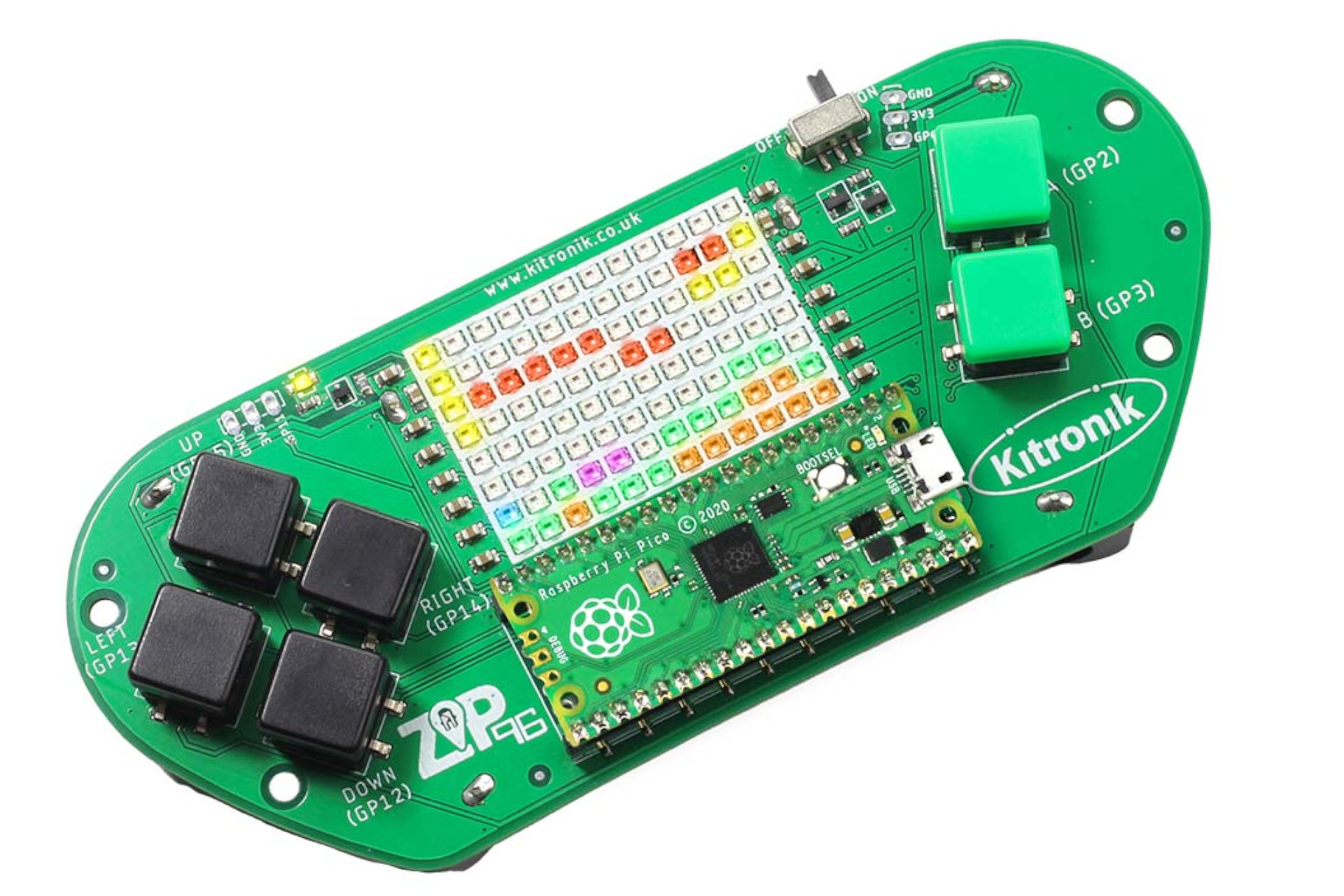 Kitronik ZIP96 Retro Gamer voor Raspberry Pi Pico