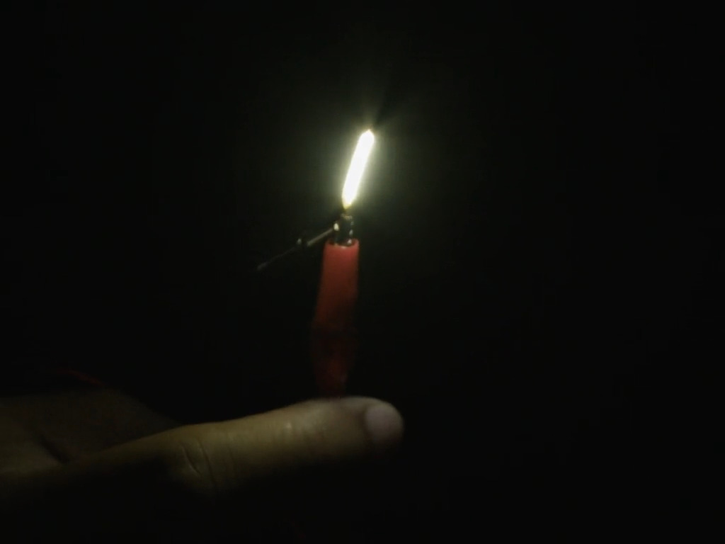 Single-Ended Flexible LED Filament - 3V 25mm lang - Natuurlijk Wit