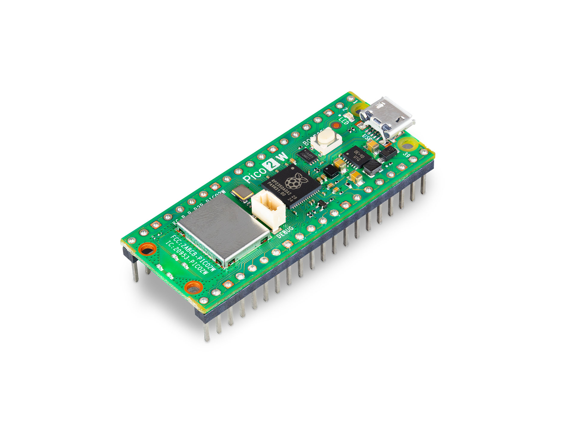 Raspberry Pi Pico 2 W met Header