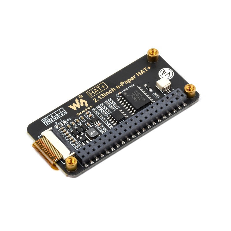 Waveshare 2.13inch e-Paper HAT+ voor Raspberry Pi - 250×122 SPI E-Ink Display