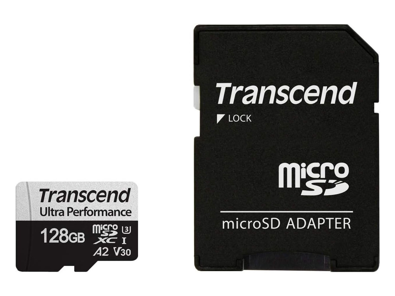 Transcend 128GB microSDXC 340S geheugenkaart met adapter