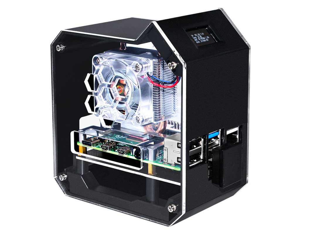 Mini Tower NAS Kit voor Raspberry Pi 4B