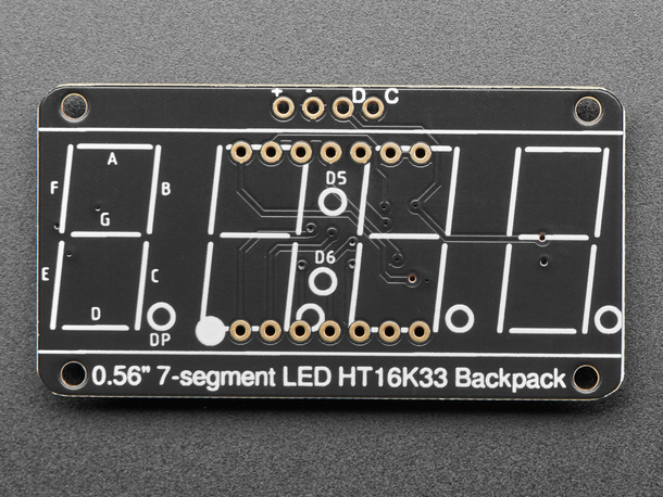 Adafruit 7-Segment LED Matrix Backpack - STEMMA QT / qwiic