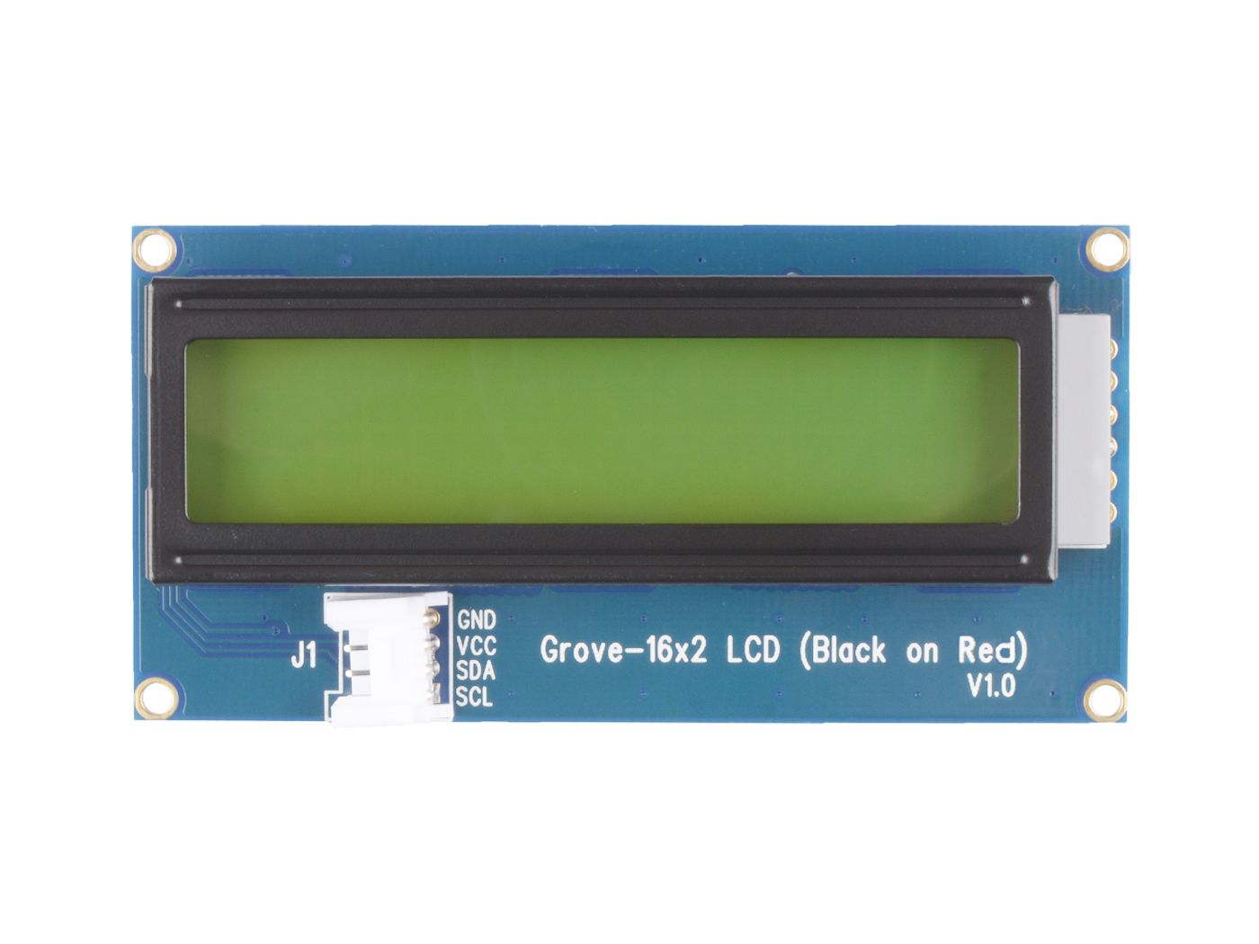 Grove - 16x2 LCD - Zwart op Rood