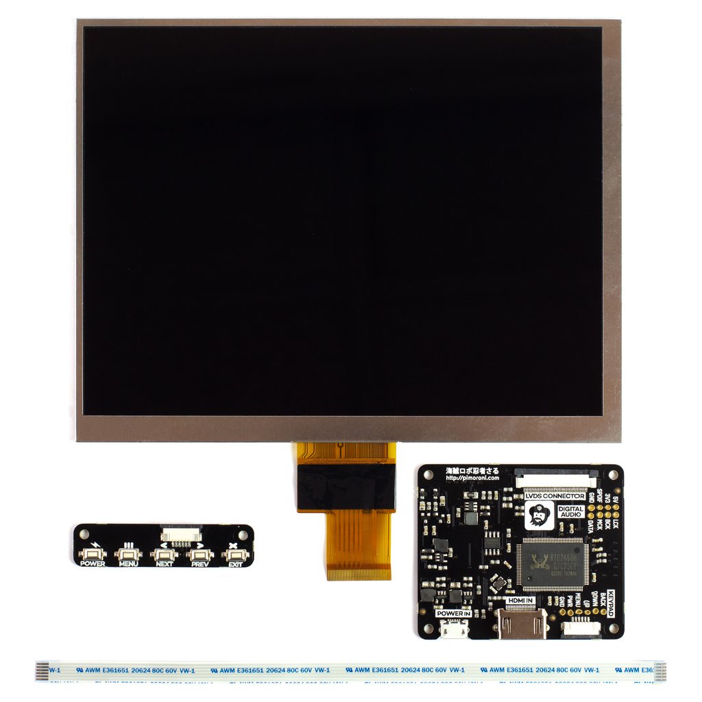 HDMI 8" LCD Screen Kit - 1027x768