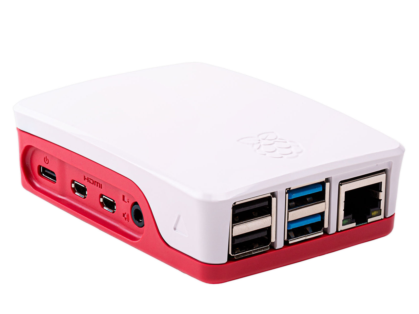 Officiele Raspberry Pi 4 Behuizing - Rood/Wit