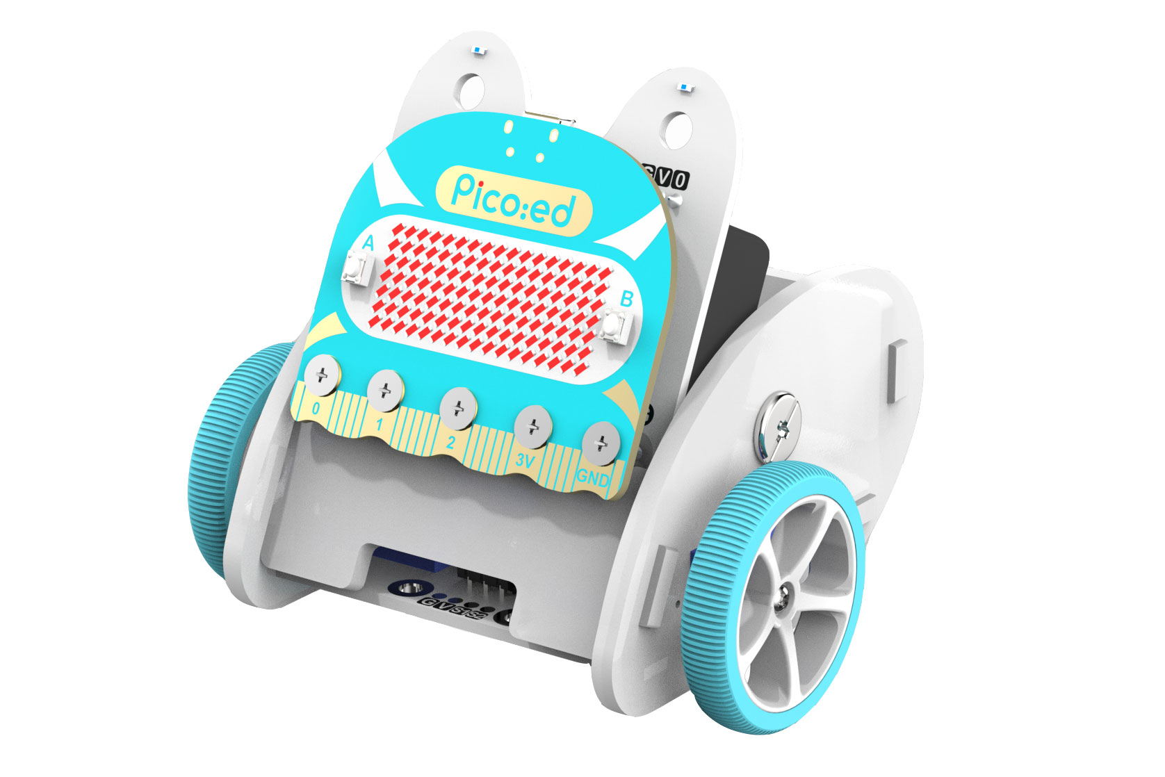 Pico:ed Ring:bit V2 Car Kit (met Pico:ed bord)