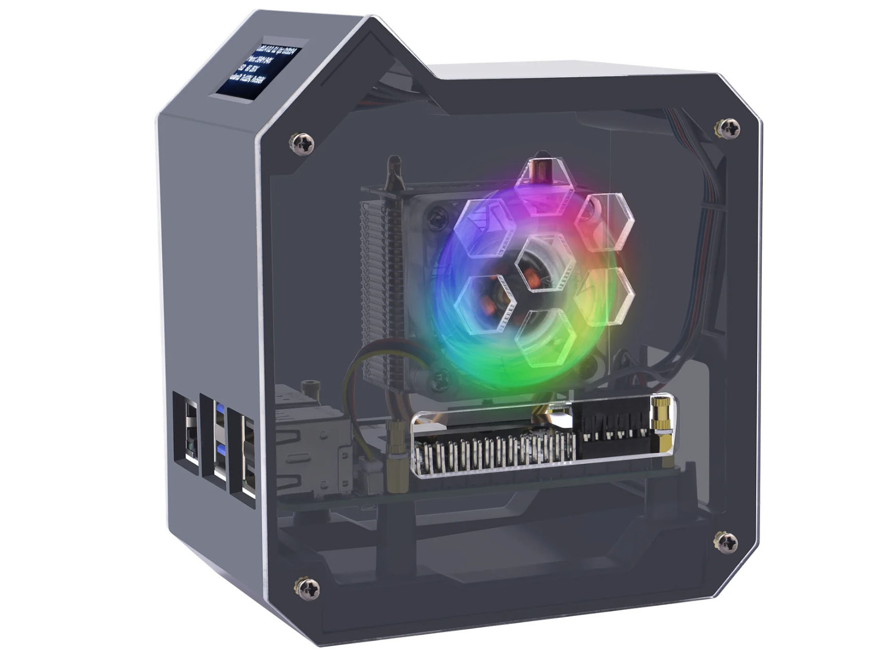Mini Tower NAS Kit voor Raspberry Pi 5