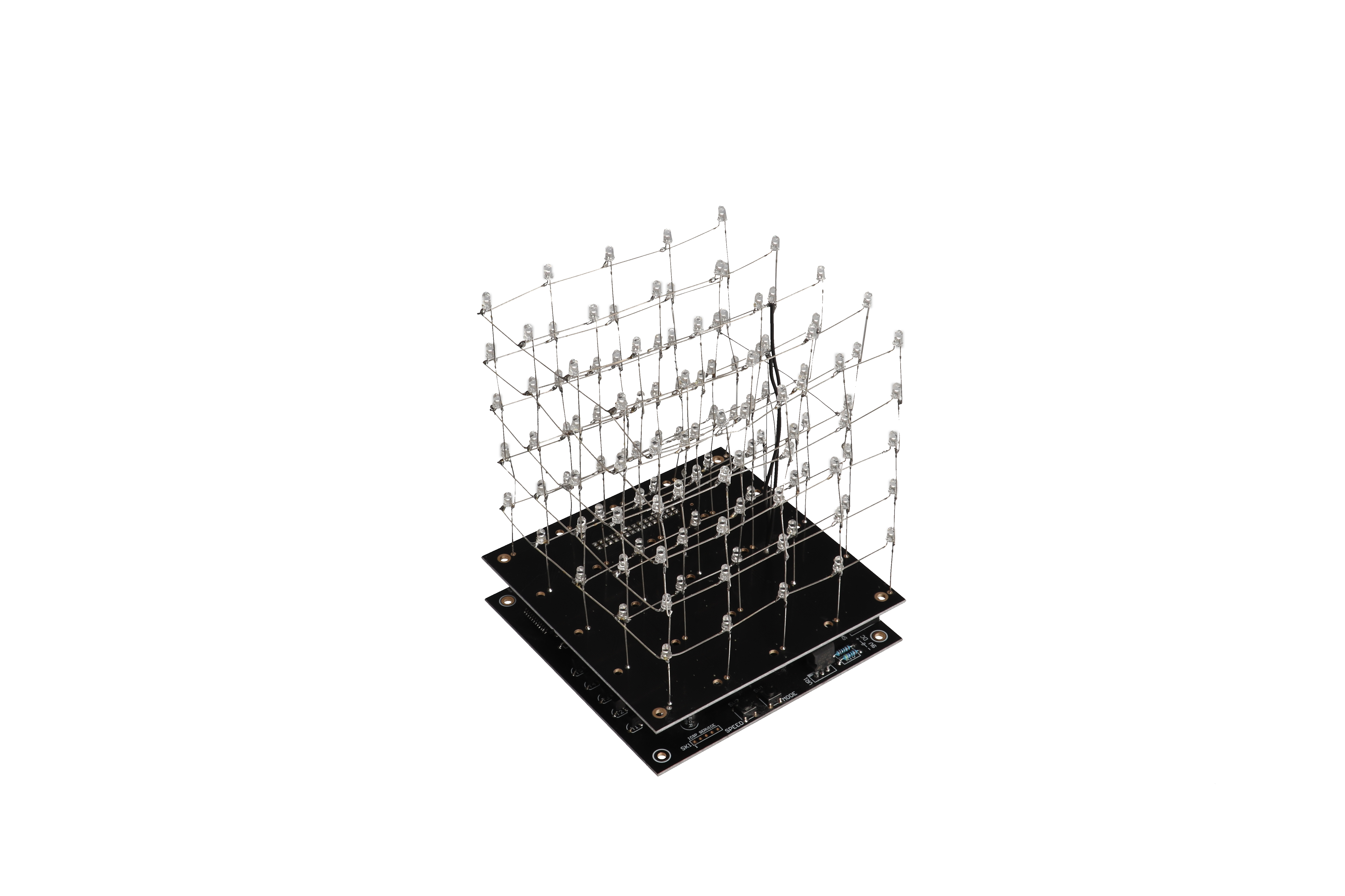 3D LED-Kubus - 5x5x5 (Witte LED) - Soldeerkit