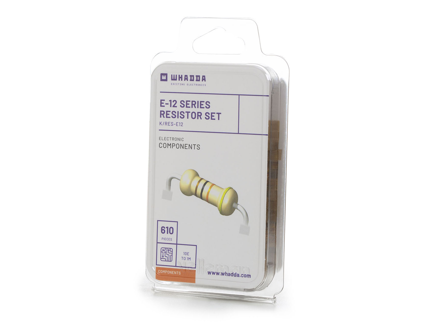 Set Weerstanden - E12 Reeks - 610 stuks - 10E tot 1M