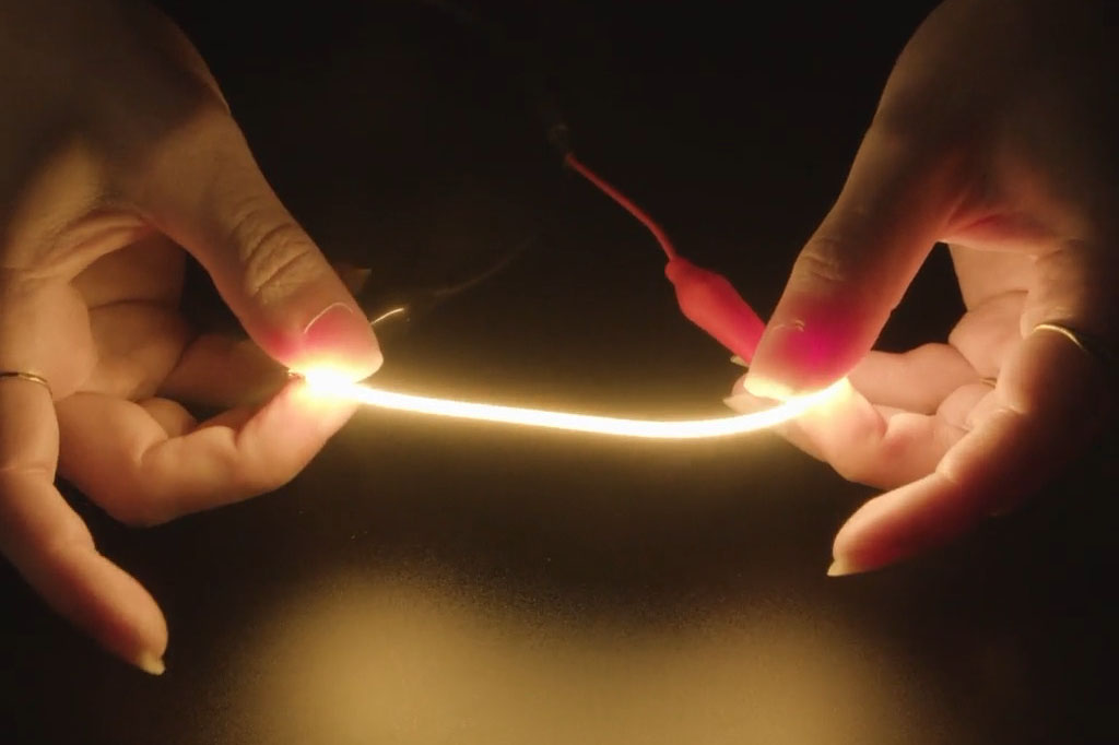 nOOds - Flexible LED Filament - 3V 130mm lang - Warm Wit