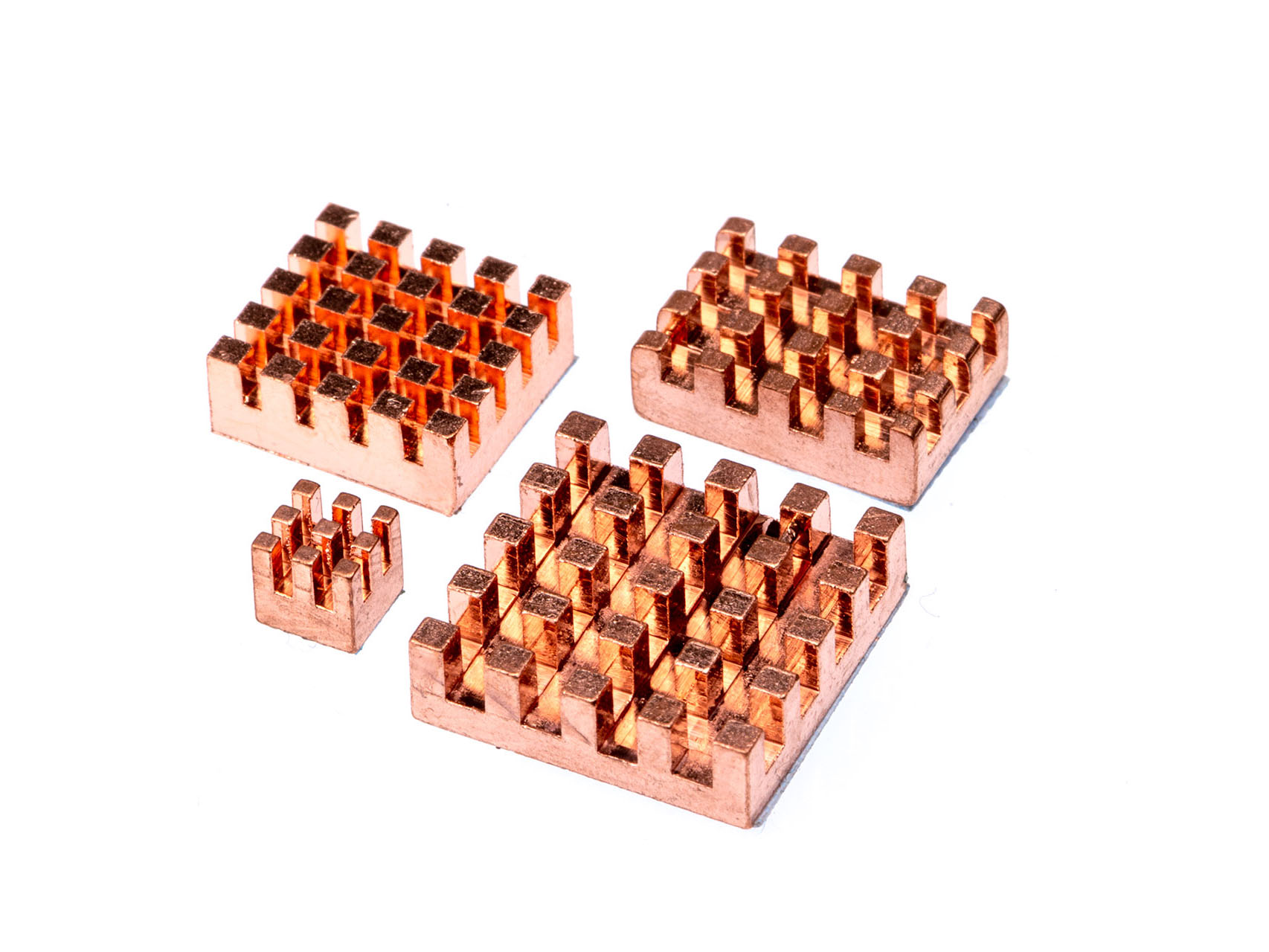 Koperen Heat Sink Set voor RPi 5