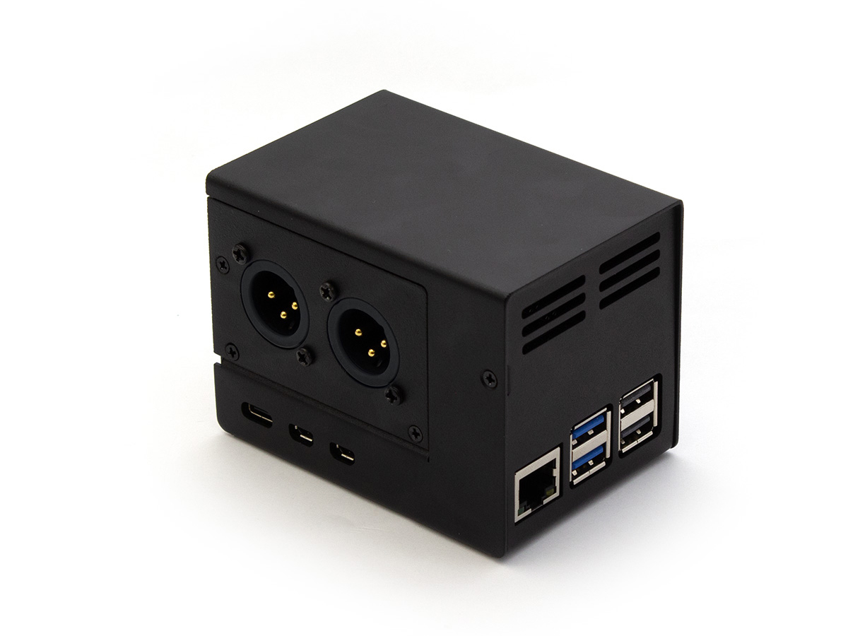 Stalen behuizing voor HiFiBerry DAC2 Pro XLR en RPi 5