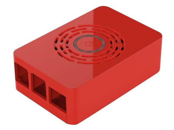 Multicomp Raspberry Pi 4 Behuizing - Aan/uit knop Rood