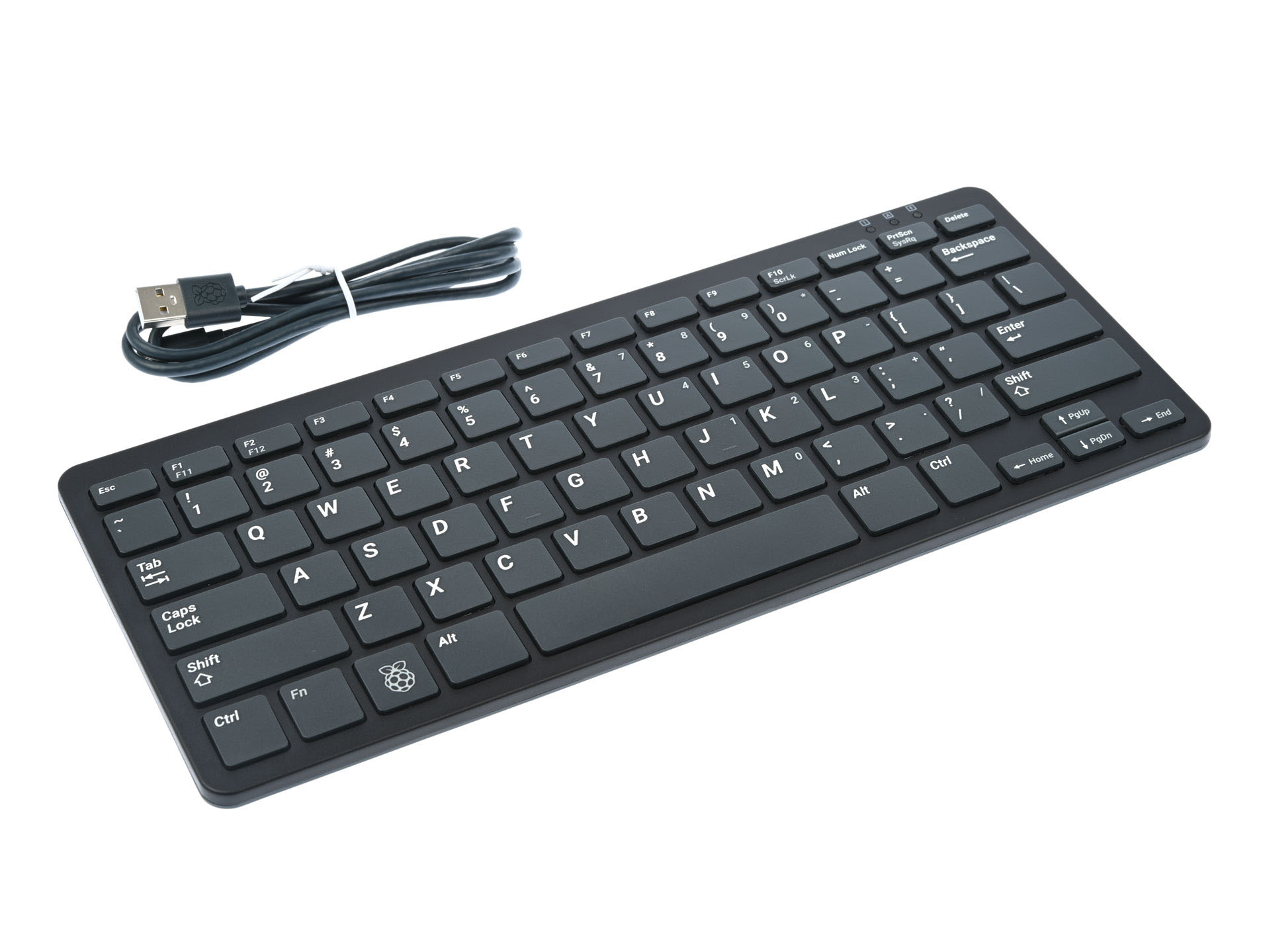 Raspberry Pi Keyboard - US Layout - Zwart/Grijs