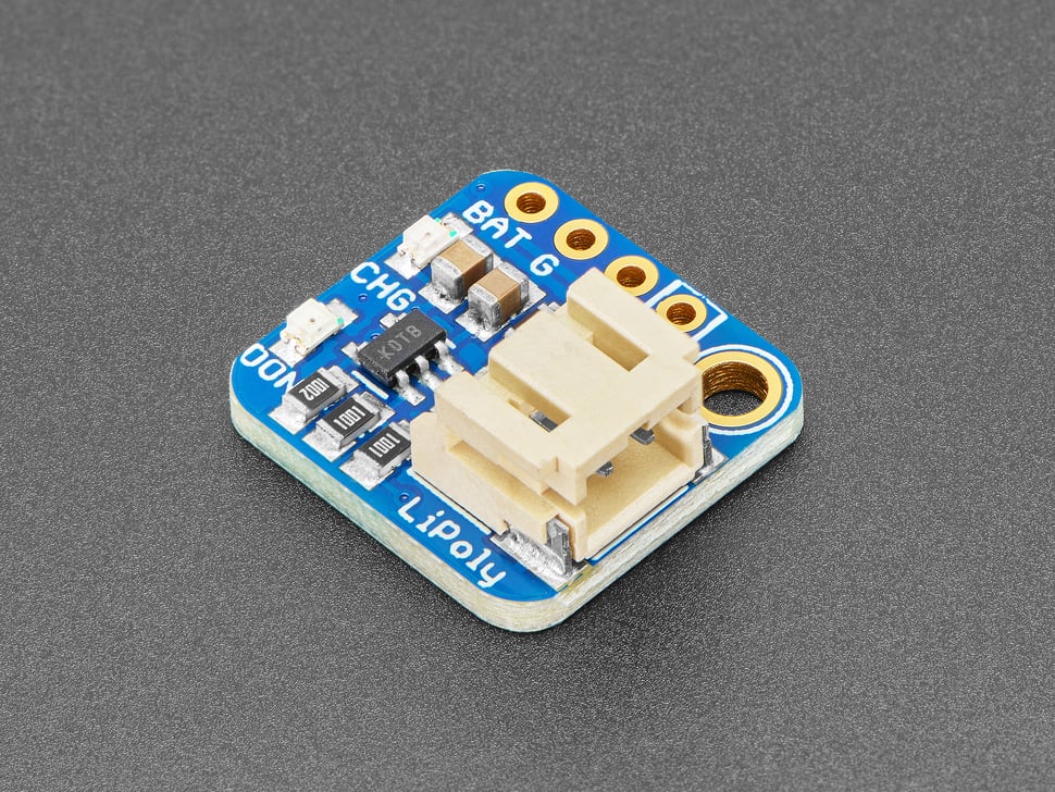 Adafruit LiIon/LiPoly Backpack Add-On for Pro Trinket/ItsyBitsy