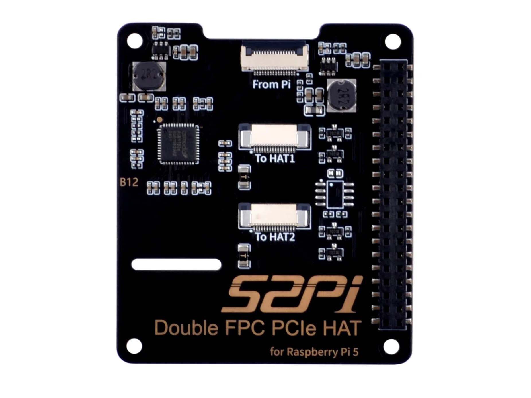 Double PCIe HAT voor RPi5