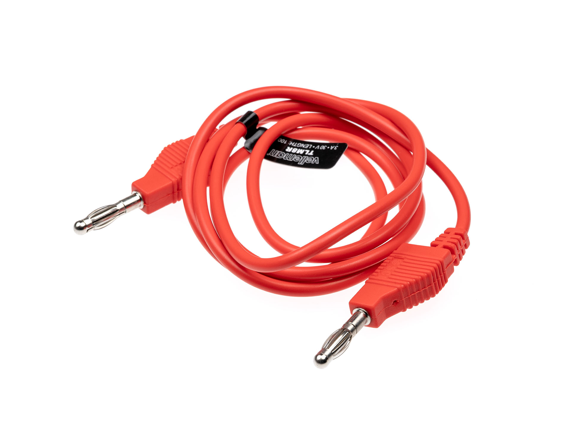Meetsnoer max. 30V/3A - 4mm Banaanstekker - 100cm - Rood